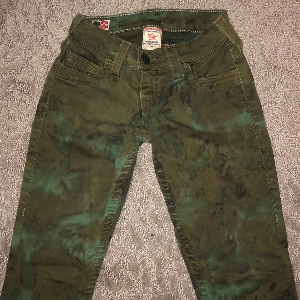 True Religion Army Tie-dye Jeans